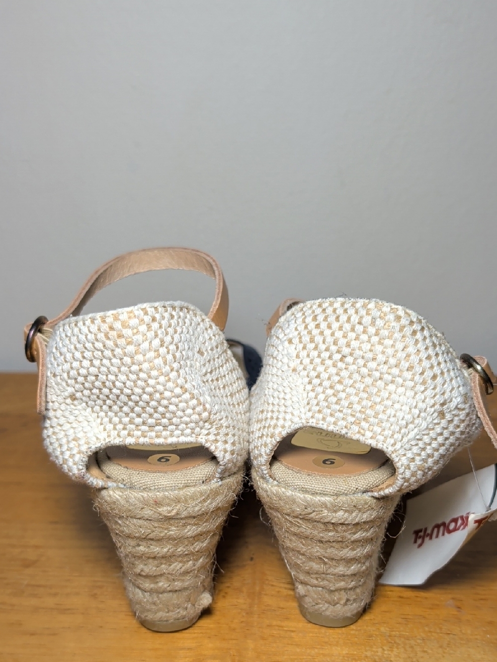 Kanna Women's Ankle Strap Wedge Espadrille Sandal Blue Suede Summer NEW Size 9 - Picture 4 of 7